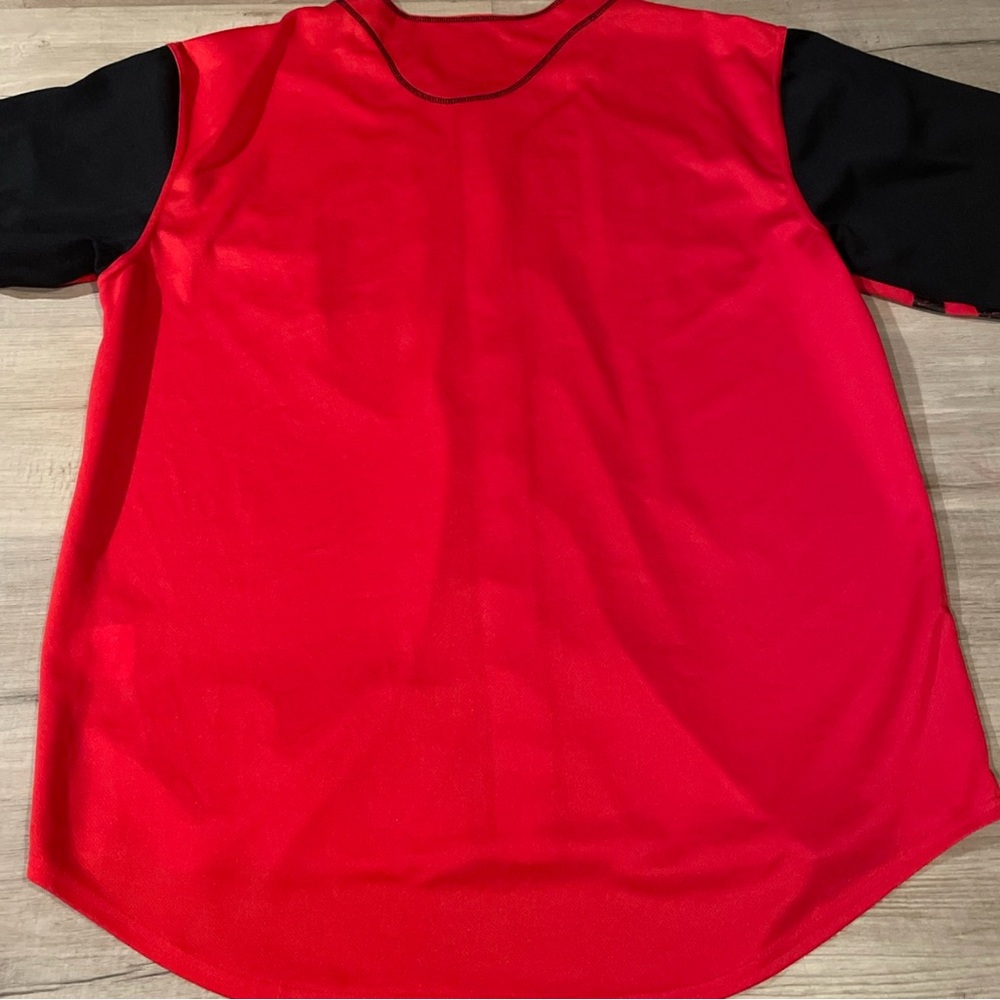 True Fan MLB Cincinnati Reds Button Down Jersey Xl Genuine Merchandise EUC! - Picture 5 of 5